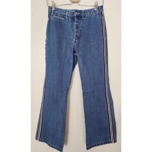 Vintage Deja Bleu Jeans Juniors Size 9/10 Size Stripe Flare Skater Grunge
